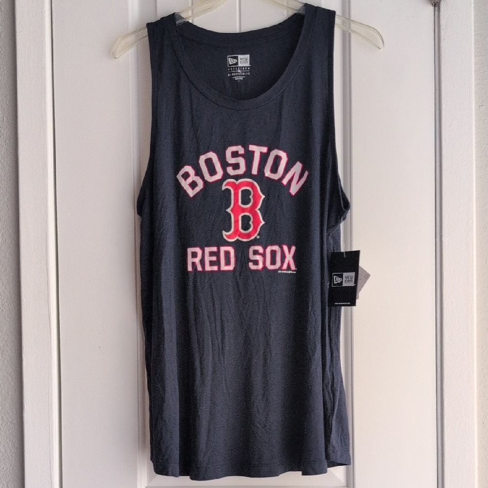 New Era Navy Boston Red Sox Graphic Tank